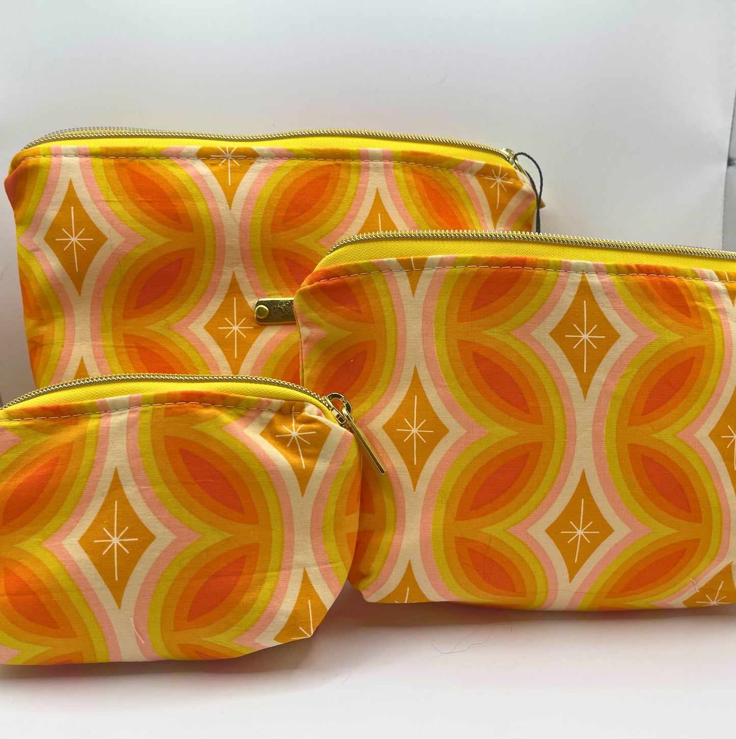 Set of 3 Zipper Pouches- Shine Bright
