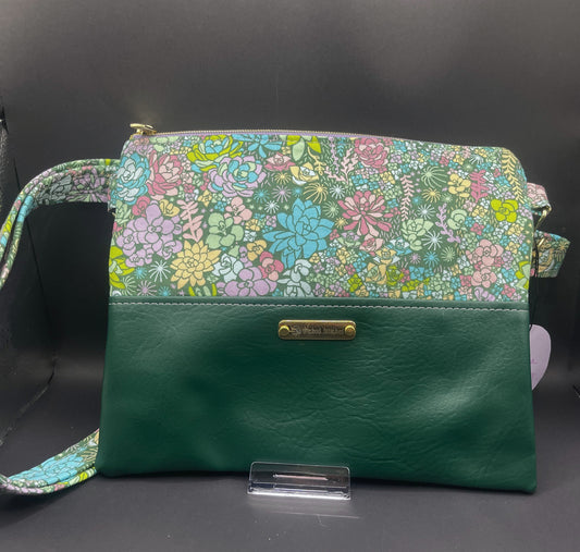Alyssa Crossbody- Succulent Garden