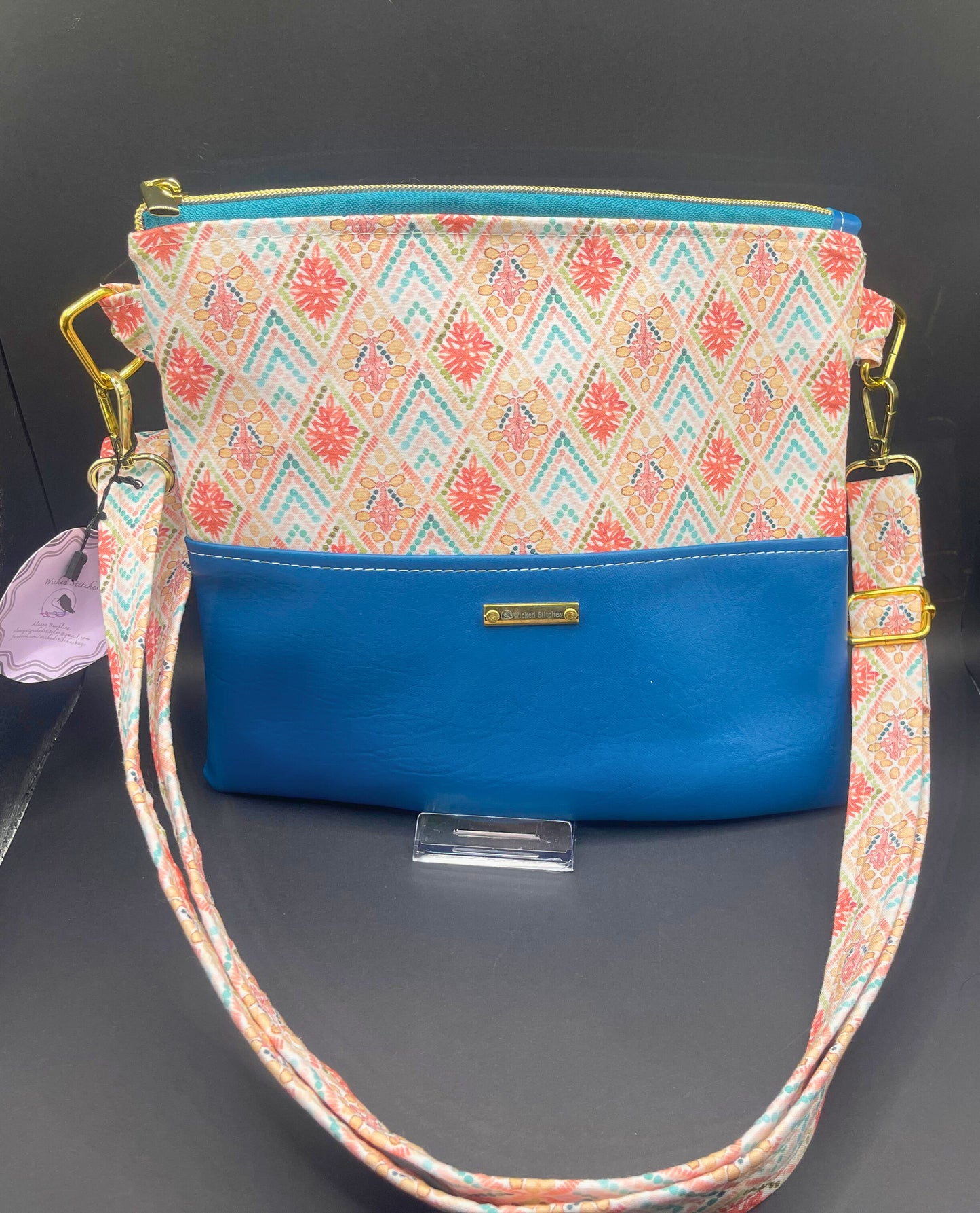 Alyssa Crossbody- Teal Me a Story
