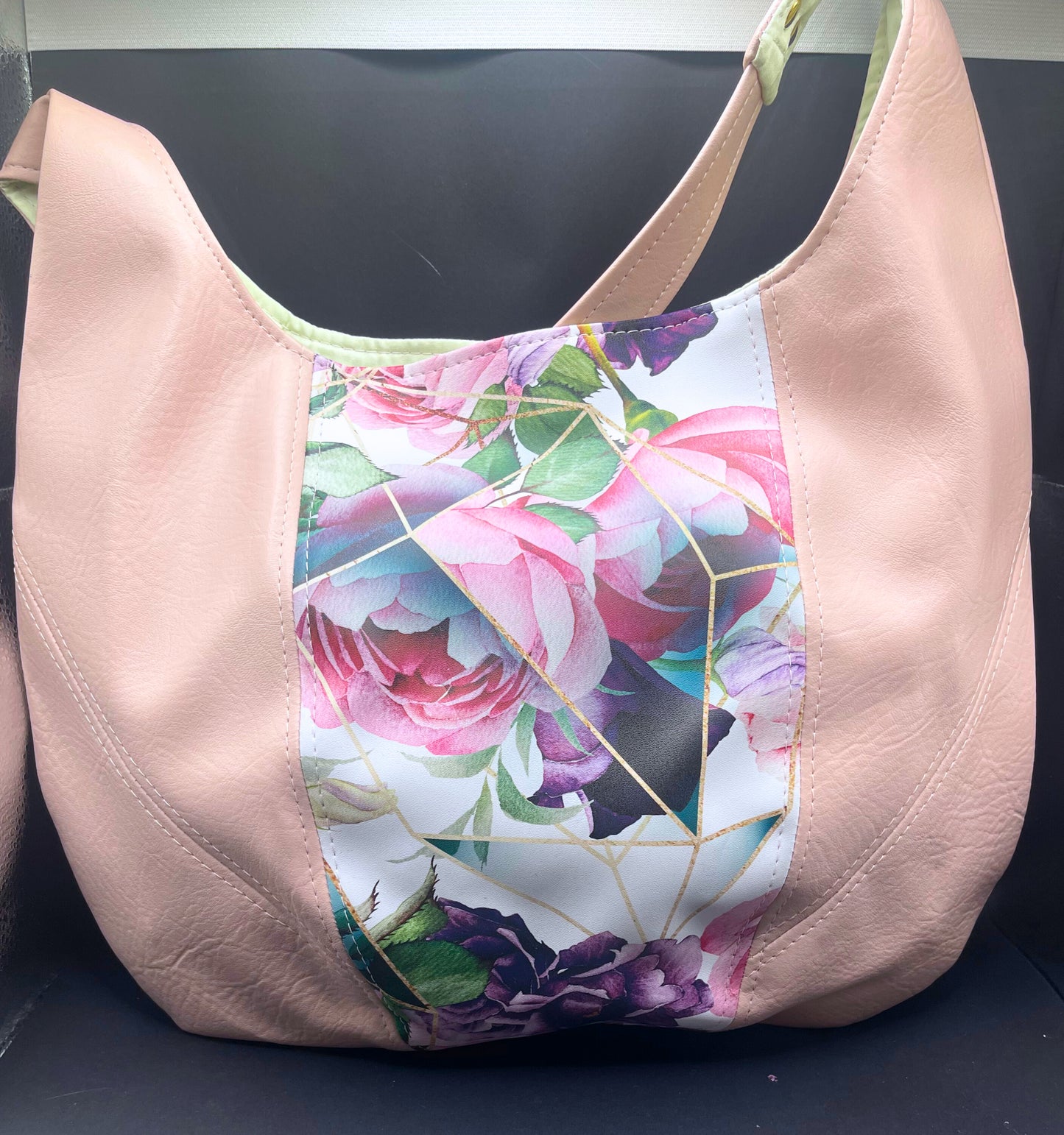 Calypso Shoulder Bag- Roses are Pink, Roses are Purple...