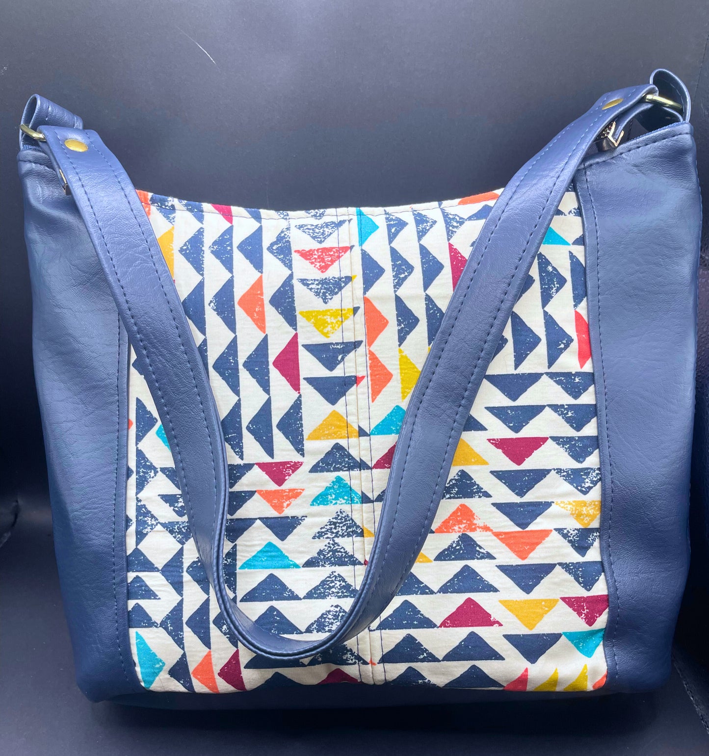 Small Devana Hobo Bag- A Triangle in Time