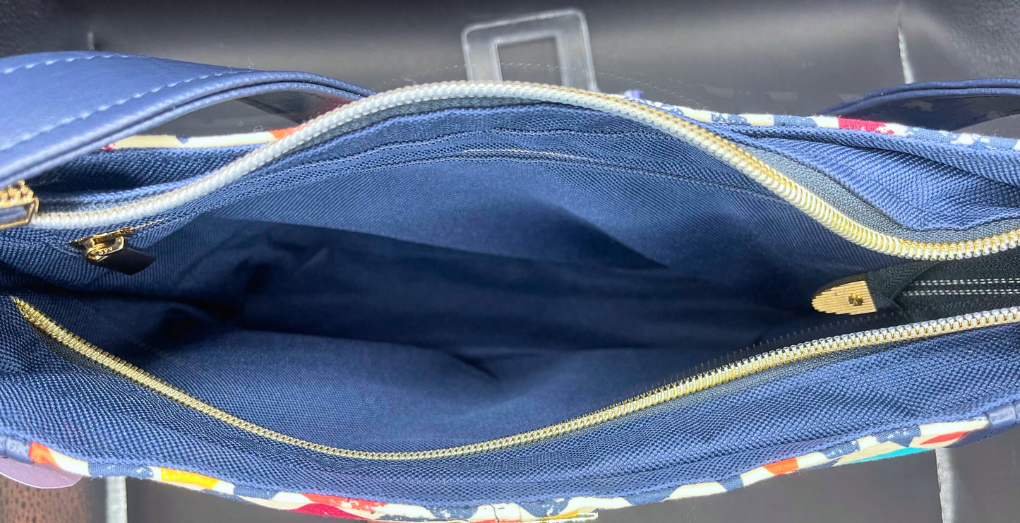 Small Devana Hobo Bag- A Triangle in Time
