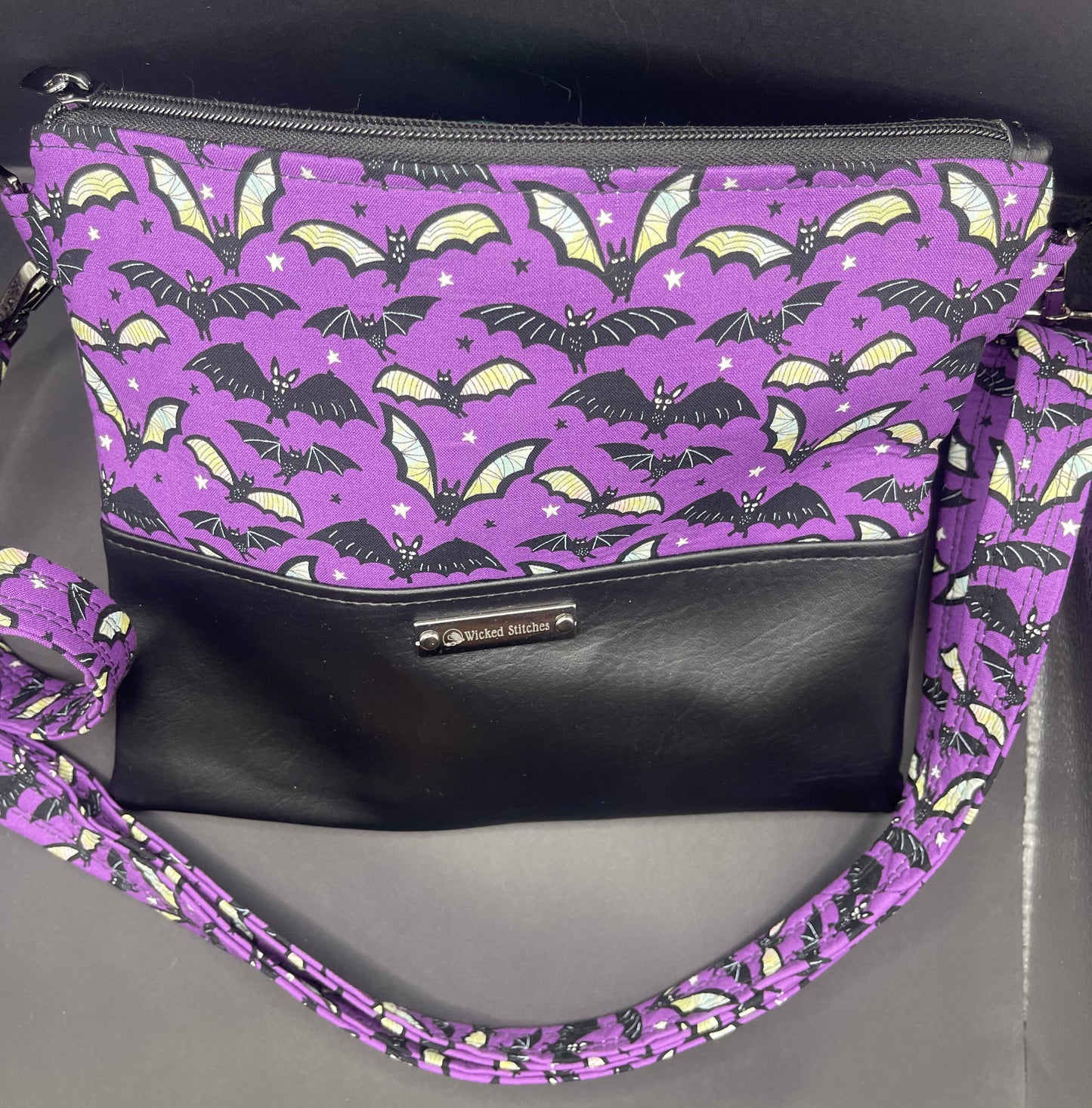 Alyssa Crossbody- Bats on Bats on Bats