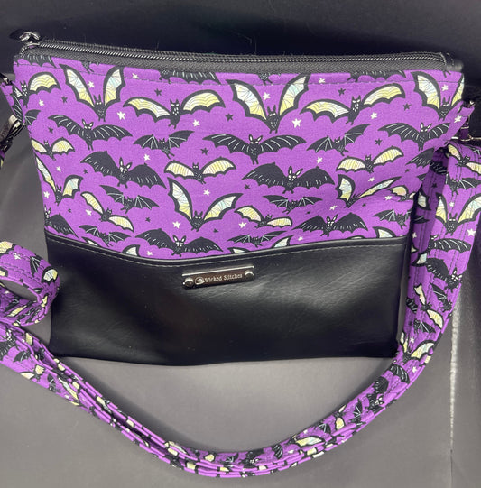 Alyssa Crossbody- Bats on Bats on Bats