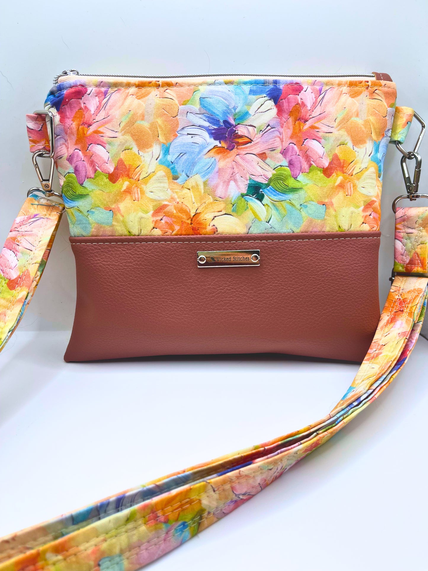 Alyssa Crossbody- Pastel Blooms