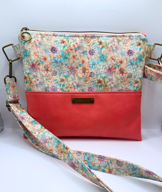 Alyssa Crossbody-Pink Petals