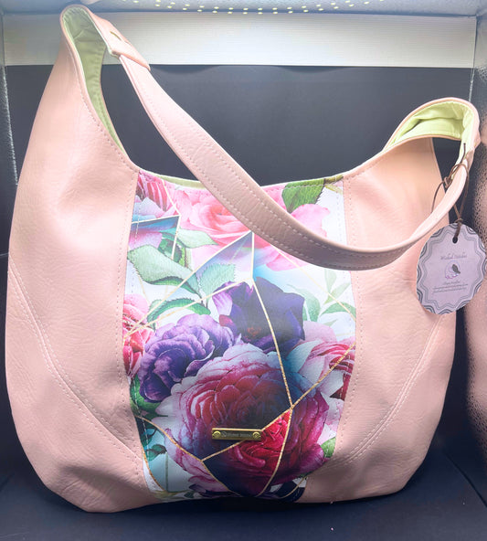 Calypso Shoulder Bag- Roses are Pink, Roses are Purple...