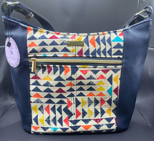 Small Devana Hobo Bag- A Triangle in Time